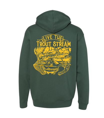 Live The Trout Stream Hoodie