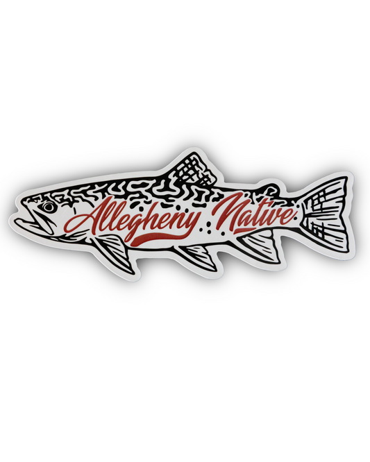 New Allegheny Native Brookie Logo Sticker