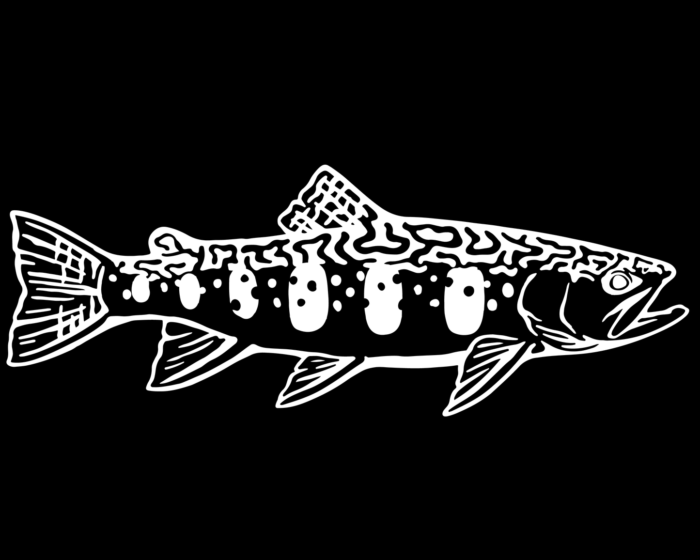 8" Native Brook Trout Decal