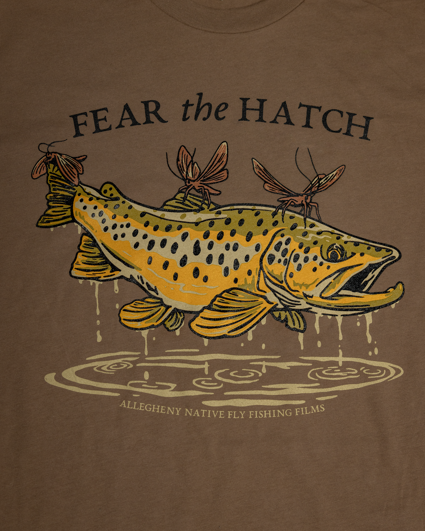 Fear The Hatch 2 - Caddis & Brown Trout Tee