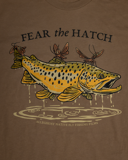 Fear The Hatch 2 - Caddis & Brown Trout Tee