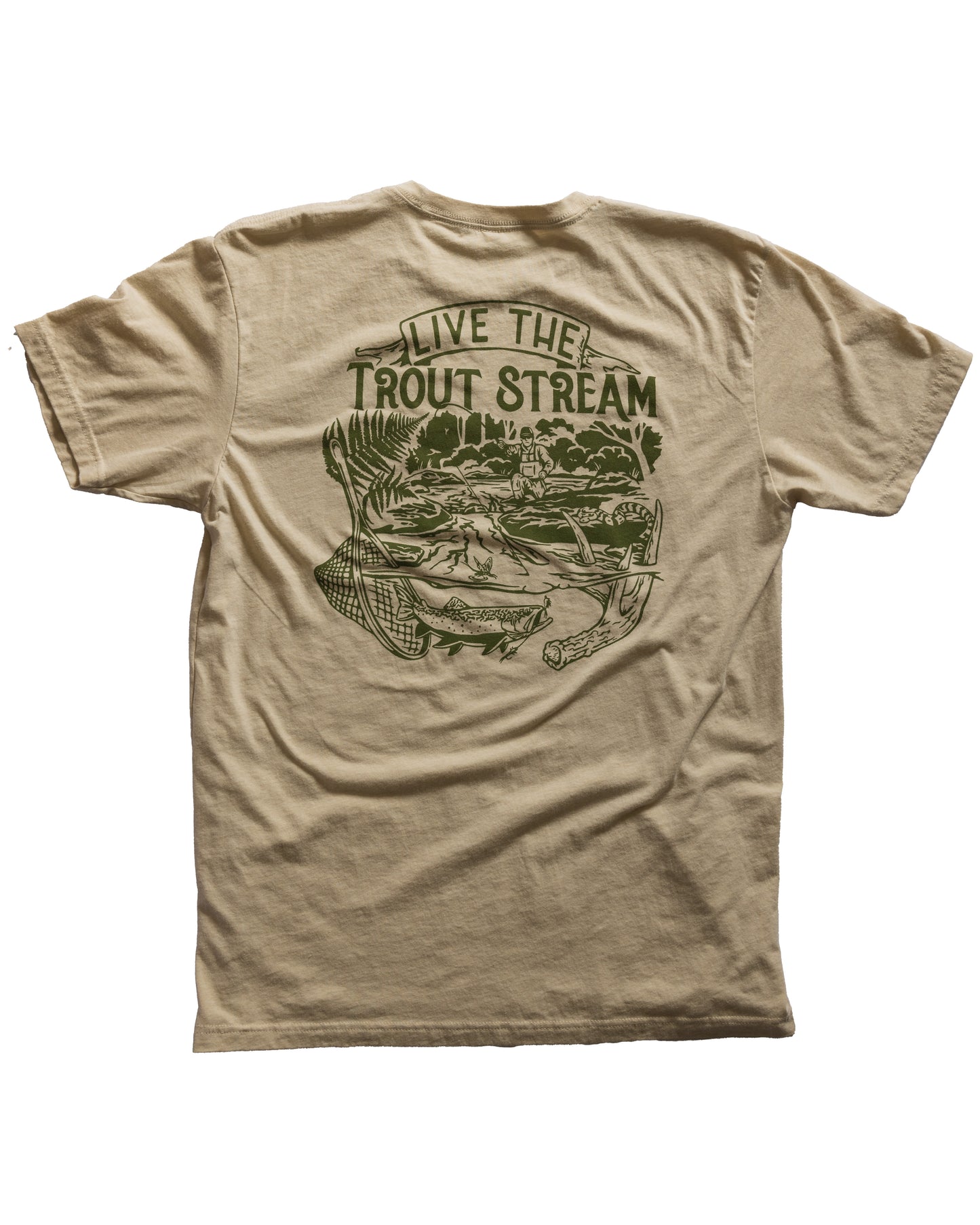 Live The Trout Stream T 1 Color