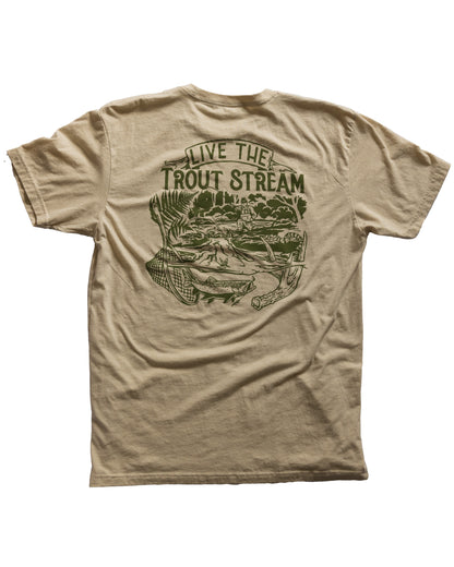 Live The Trout Stream T 1 Color