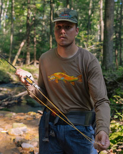 Western Brown Long Sleeve Tee