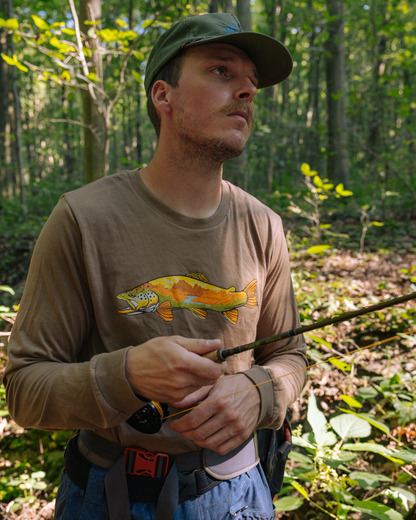 Western Brown Long Sleeve Tee